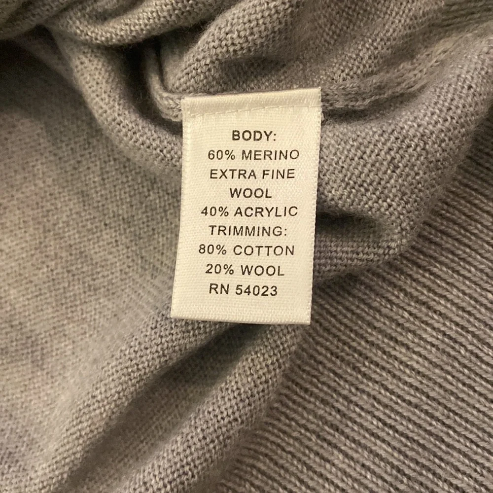 Banana Republic Merino Extra Fine Wool 1/4 Button Sweater